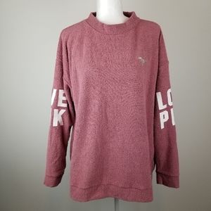 Love Pink Stadium Pullover Sweatshirt